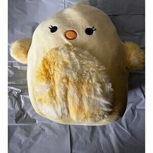 Squishmallow Aimee the Chick Easter Plush Toy Fuzzy Belly